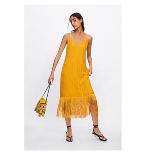 Zara fringe dress
